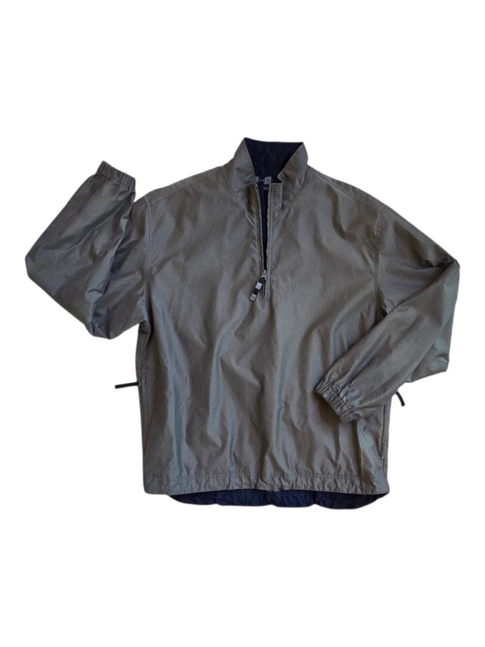 Nike Golf Jacket Quarter-zip Pullover Windbreaker Mesh Lined Olive Green sz L